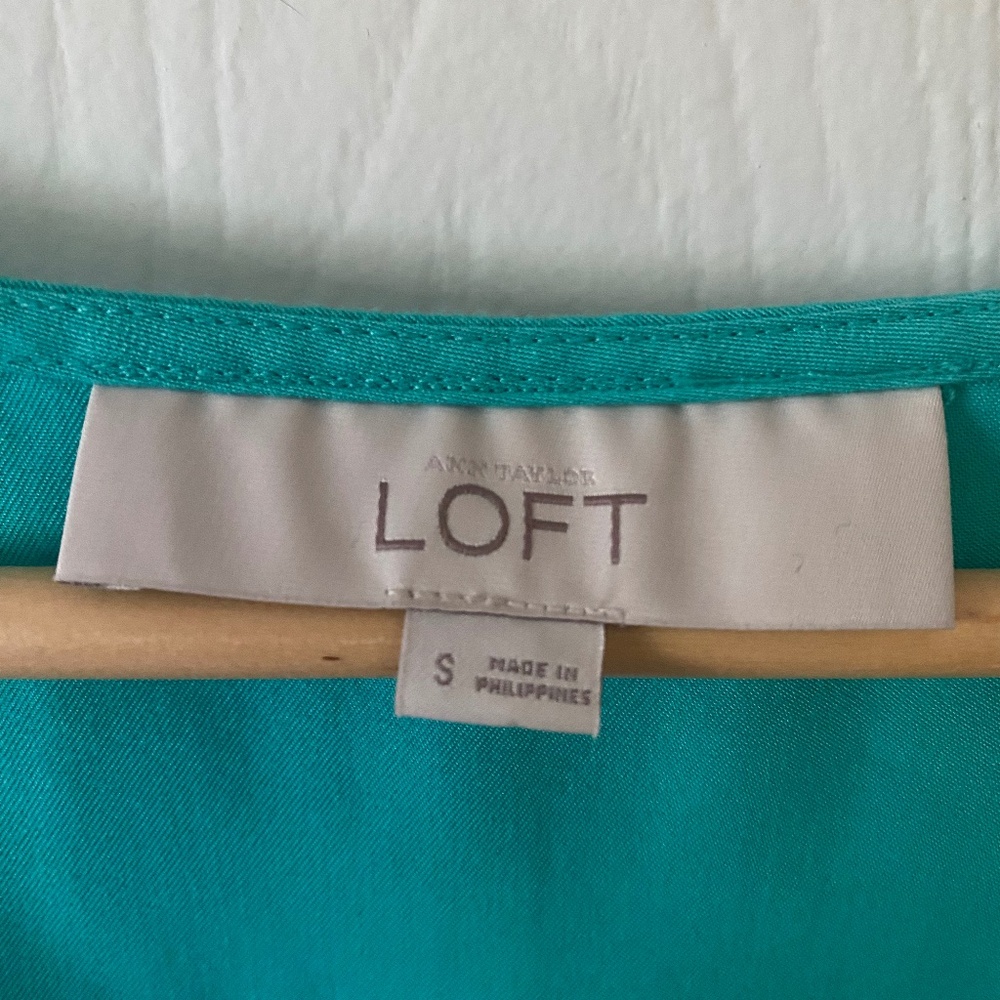 Loft Raceback Half Button Down Shorts Romper With… - image 3